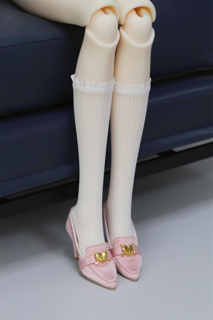 【カカ星球】【1/3】ドール靴 ハートチャームパンプス ハイヒール