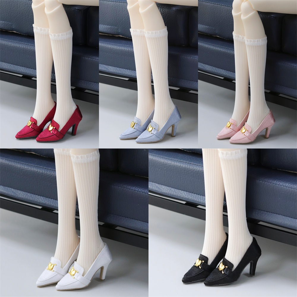 【カカ星球】【1/3】ドール靴 ハートチャームパンプス ハイヒール