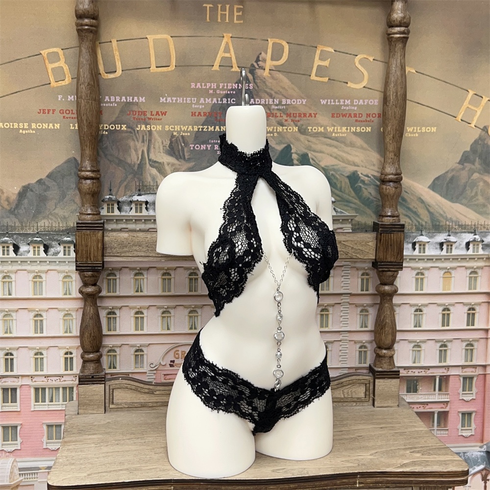 【カカ星球】【1/3】ドール服 チェーン付きフランスレースアンダーウェアセット