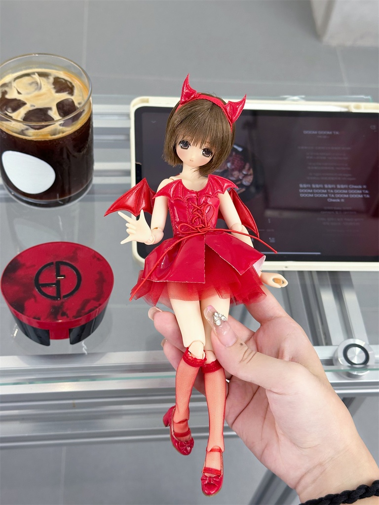 【カカ星球】【OB22】ドール服 小悪魔ドレス(取寄せ)