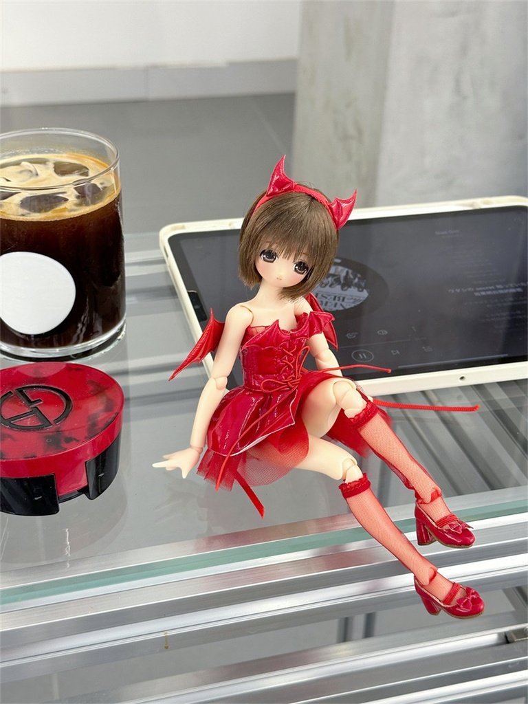 【カカ星球】【OB22】ドール服 小悪魔ドレス(取寄せ)