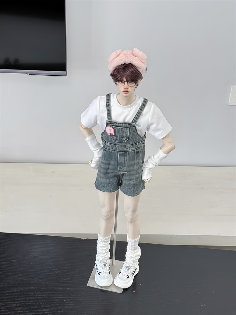 【カカ星球】【ID75】ドール服 デニムオーバーオール(取寄せ)