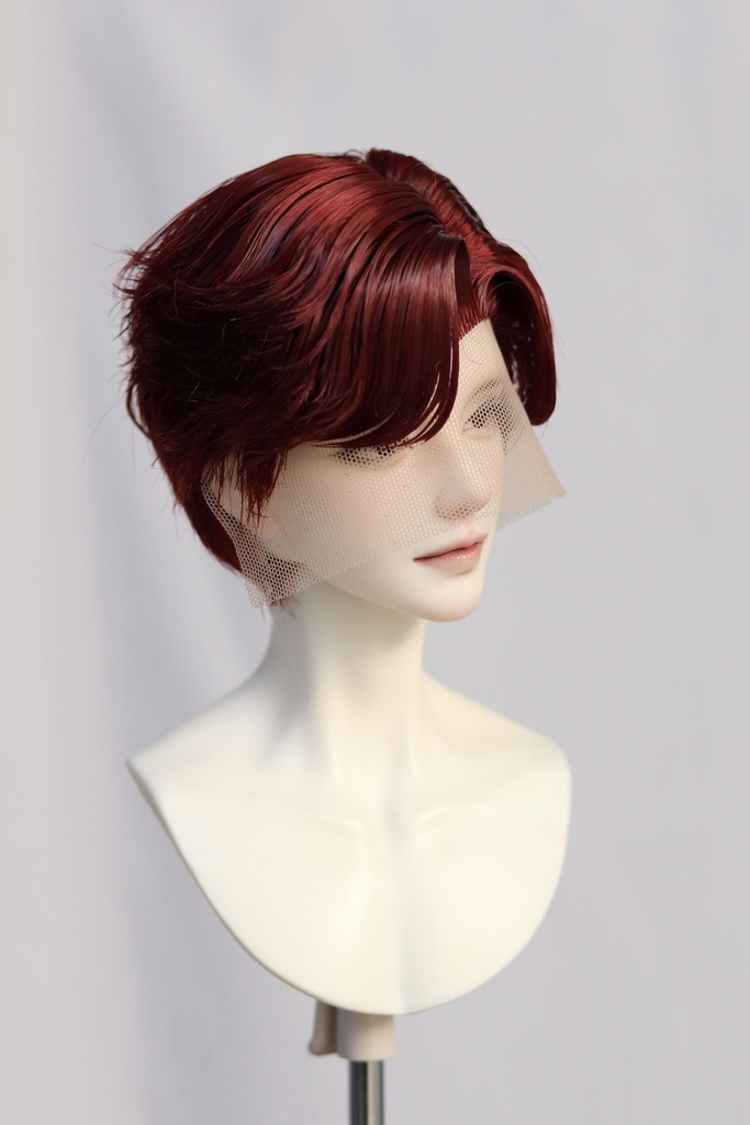 【カカ星球】【8-8.5,8.5-9inch】ドールウィッグ セパレート前髪 ウェーブ(取寄せ)