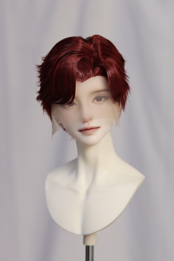 【カカ星球】【8-8.5,8.5-9inch】ドールウィッグ セパレート前髪 ウェーブ(取寄せ)