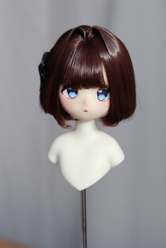 【カカ星球】【6-7,7-8,8.5-9inch】ドールウィッグ インテークセットボブ(取寄せ)