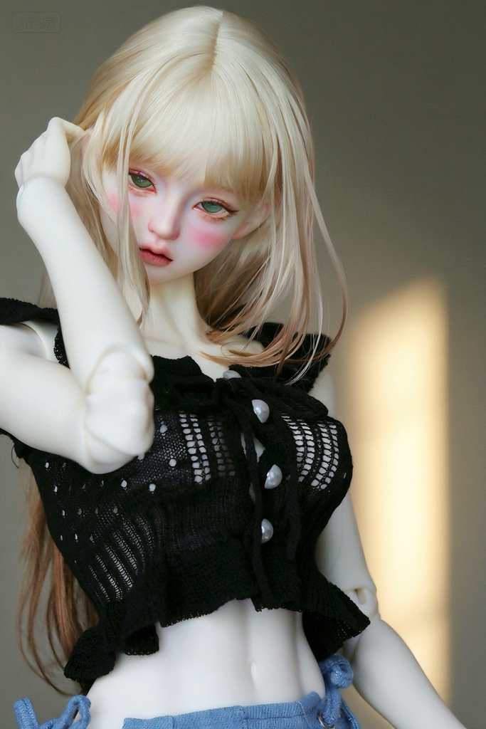 【カカ星球】【1/4,1/3】ドール服 ベビードール風ニットトップス(取寄せ)