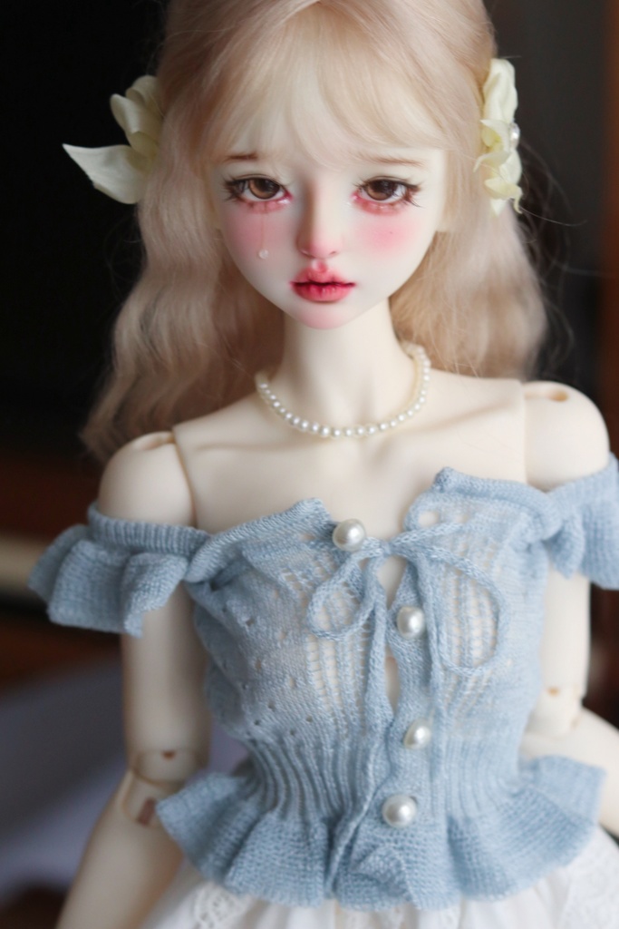 【カカ星球】【1/4,1/3】ドール服 ベビードール風ニットトップス(取寄せ)