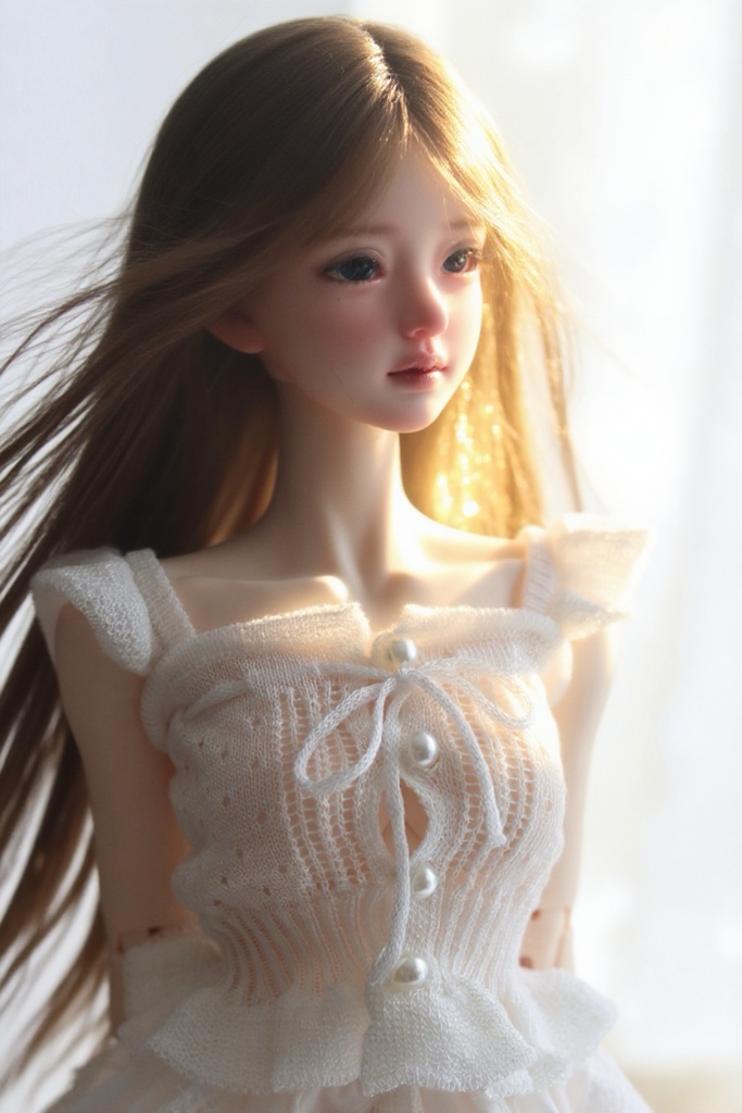 【カカ星球】【1/4,1/3】ドール服 ベビードール風ニットトップス(取寄せ)