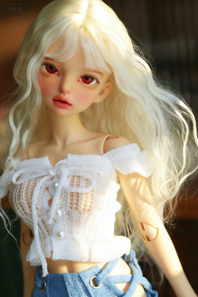 【カカ星球】【1/4,1/3】ドール服 ベビードール風ニットトップス(取寄せ)