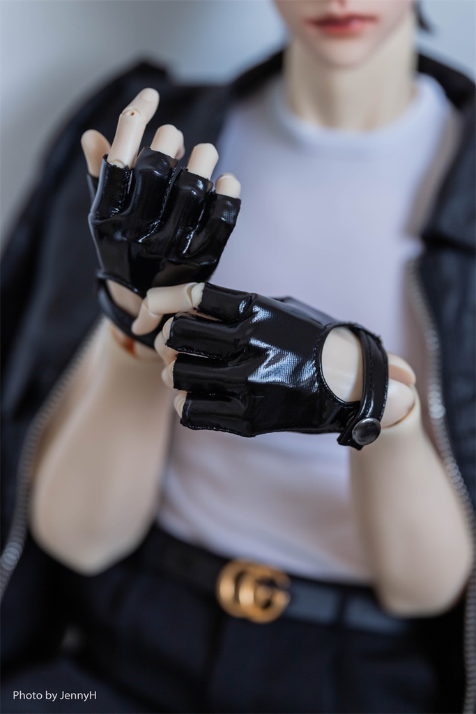 【カカ星球】【ID75】ドール用レザーグローブ(取寄せ)