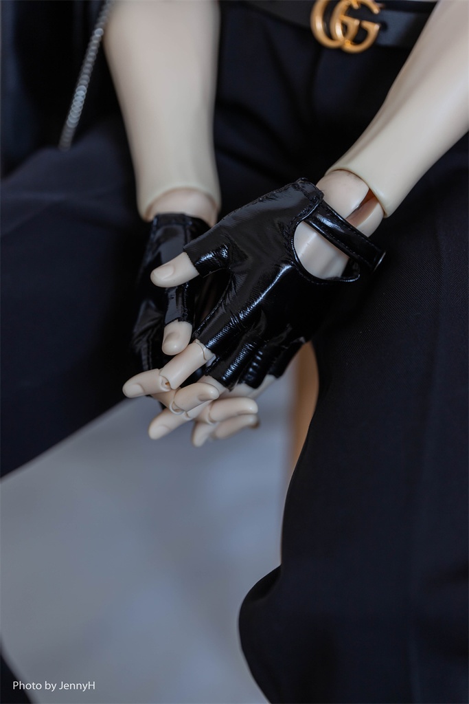 【カカ星球】【ID75】ドール用レザーグローブ(取寄せ)