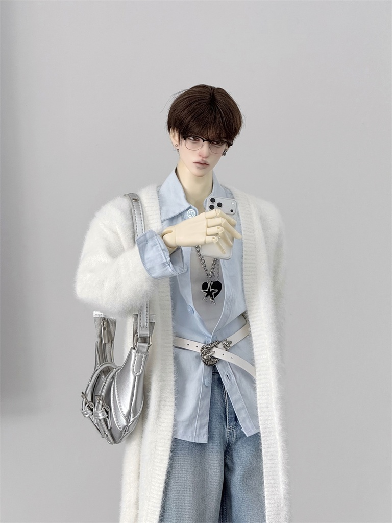 【カカ星球】【1/4,ID75】ドール服 ふわふわロングカーディガン(取寄せ)