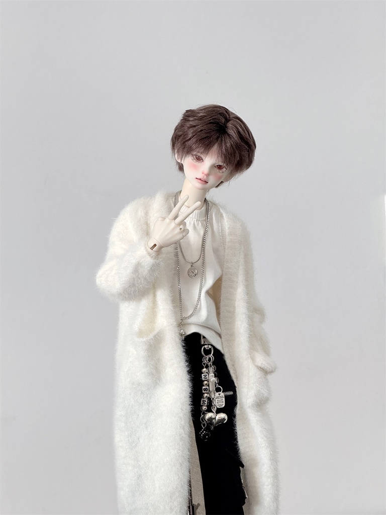 【カカ星球】【1/4,ID75】ドール服 ふわふわロングカーディガン(取寄せ)