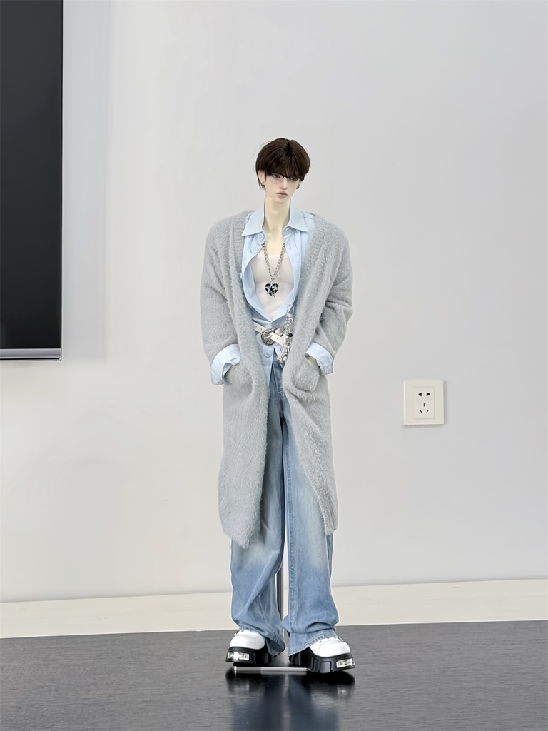 【カカ星球】【1/4,ID75】ドール服 ふわふわロングカーディガン(取寄せ)