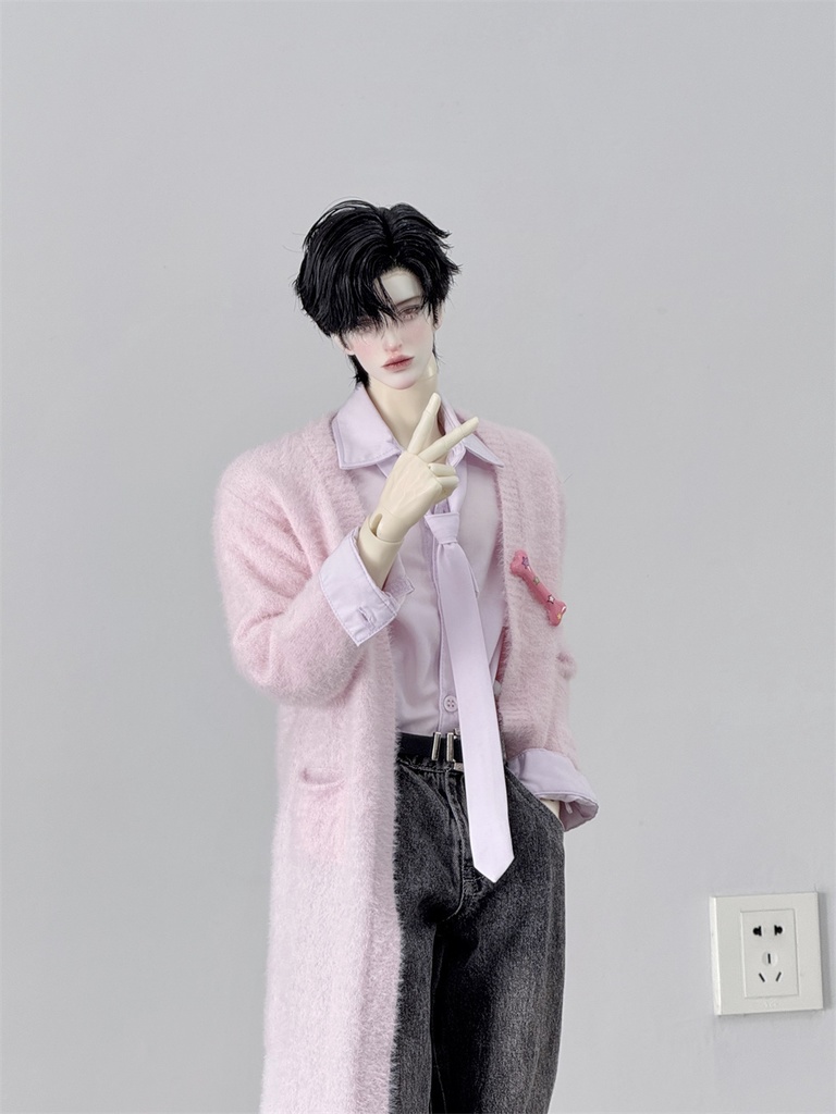 【カカ星球】【1/4,ID75】ドール服 ふわふわロングカーディガン(取寄せ)