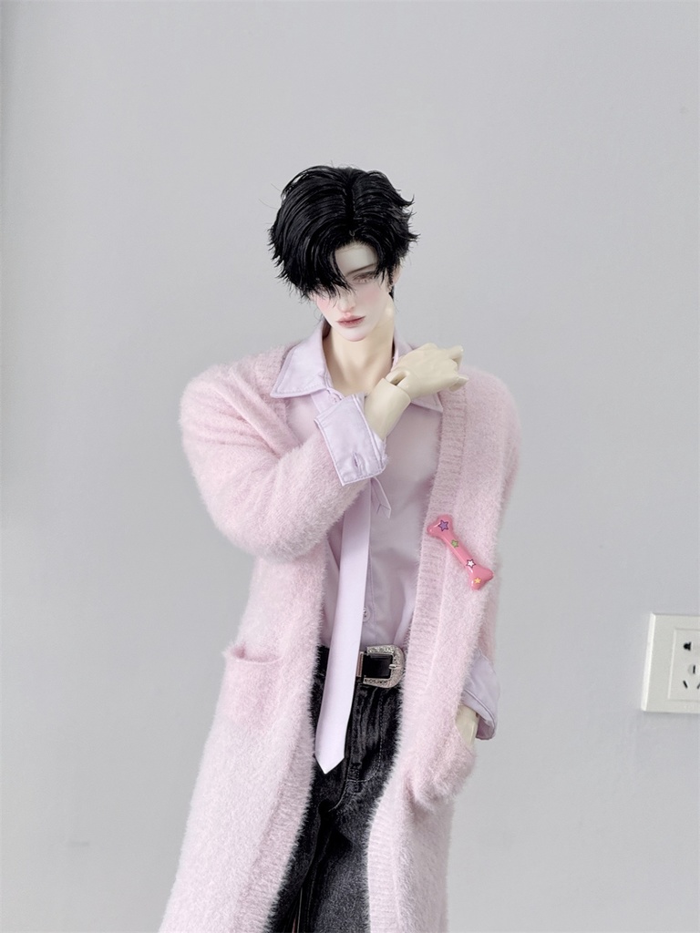 【カカ星球】【1/4,ID75】ドール服 ふわふわロングカーディガン(取寄せ)