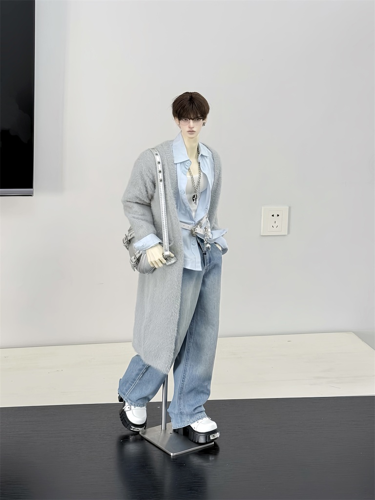 【カカ星球】【1/4,ID75】ドール服 ふわふわロングカーディガン(取寄せ)