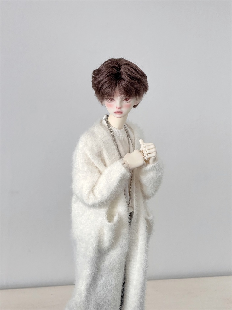 【カカ星球】【1/4,ID75】ドール服 ふわふわロングカーディガン(取寄せ)
