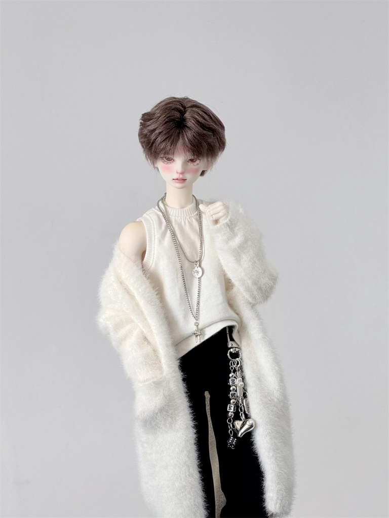 【カカ星球】【1/4,ID75】ドール服 ふわふわロングカーディガン(取寄せ)