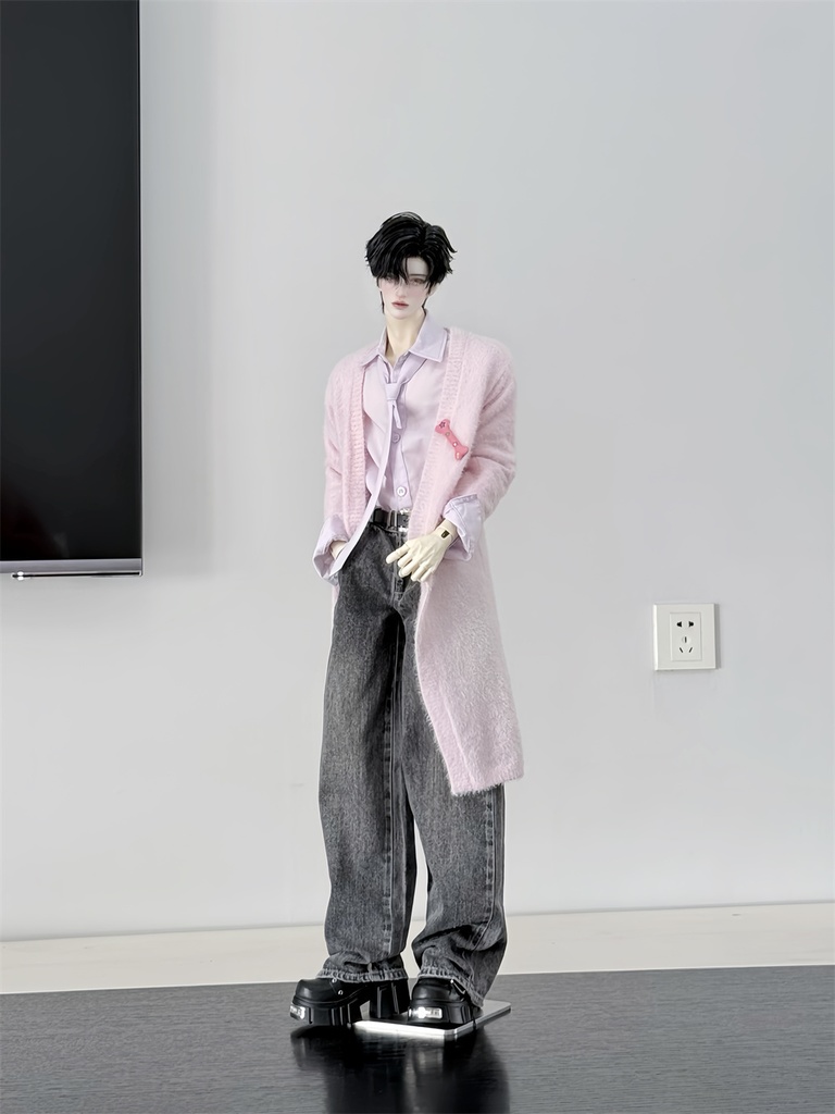 【カカ星球】【1/4,ID75】ドール服 ふわふわロングカーディガン(取寄せ)