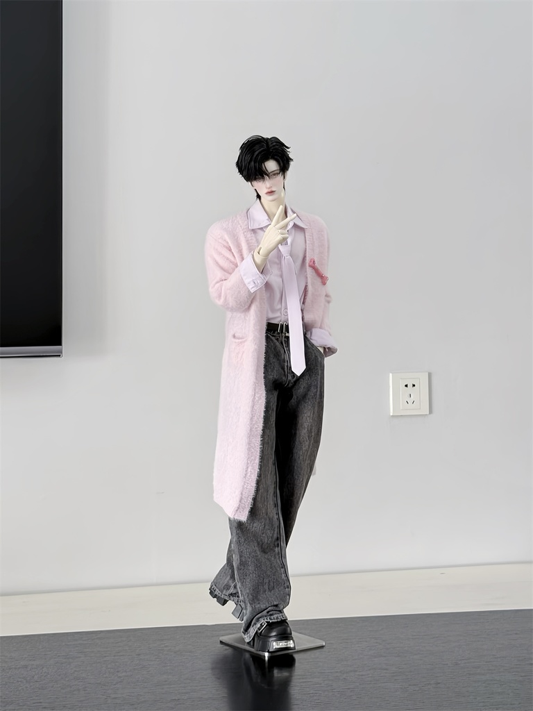 【カカ星球】【1/4,ID75】ドール服 ふわふわロングカーディガン(取寄せ)