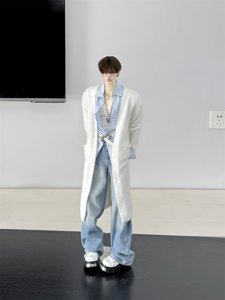 【カカ星球】【1/4,ID75】ドール服 ふわふわロングカーディガン(取寄せ)