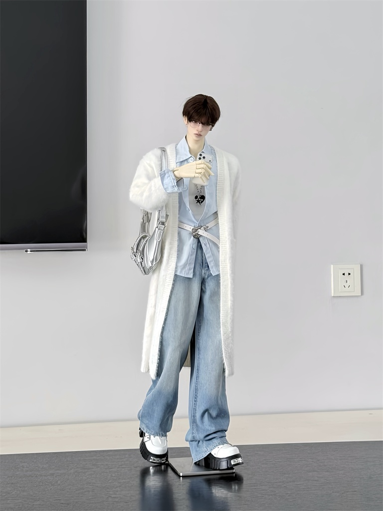 【カカ星球】【1/4,ID75】ドール服 ふわふわロングカーディガン(取寄せ)