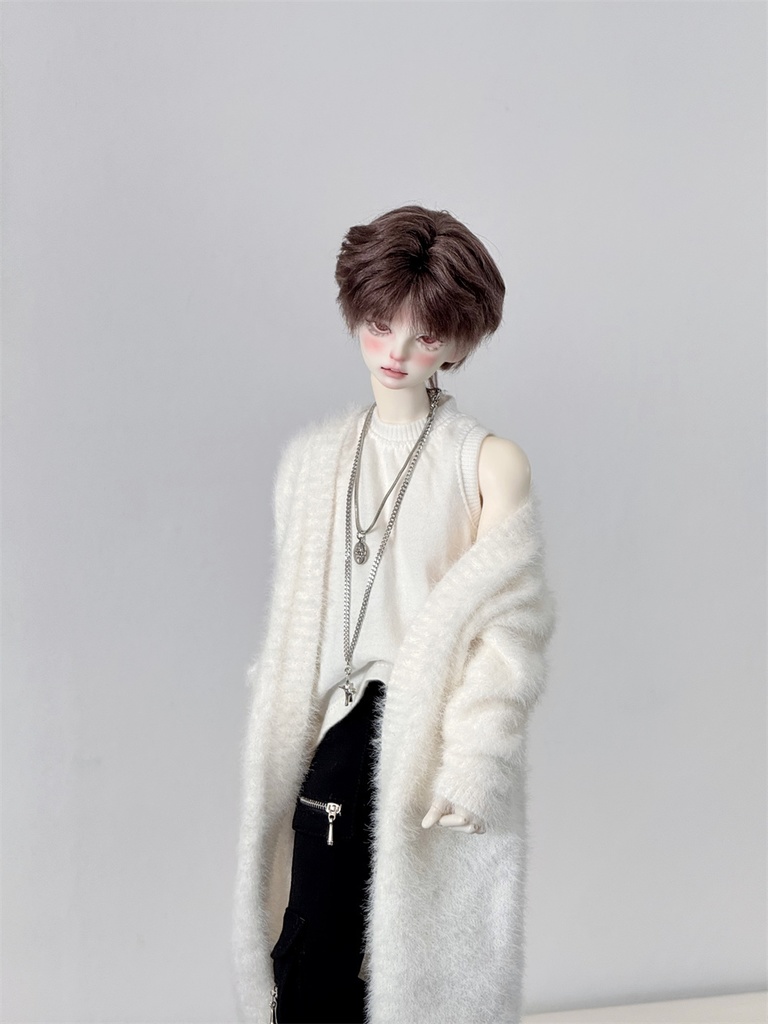 【カカ星球】【1/4,ID75】ドール服 ふわふわロングカーディガン(取寄せ)