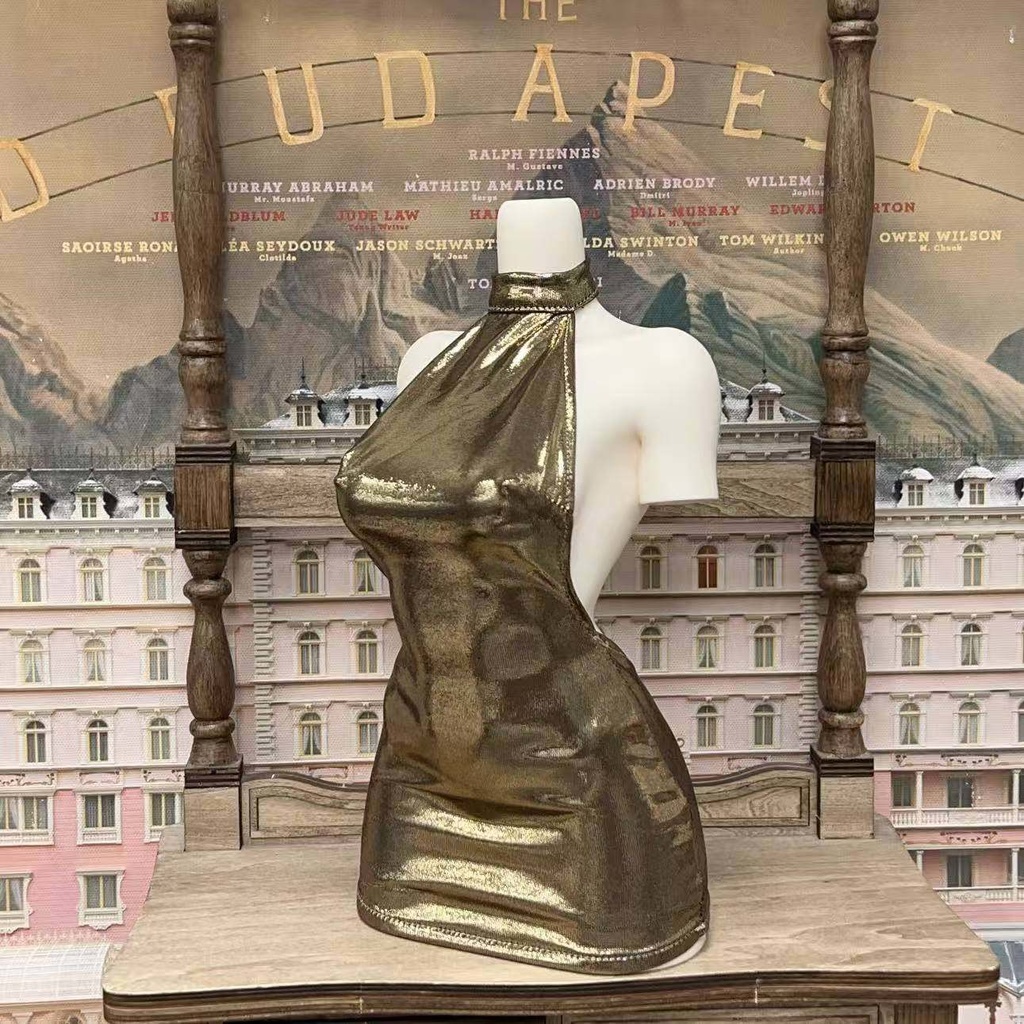 【カカ星球】【impl63/68】ドール服 ホルターネックドレス(取寄せ)