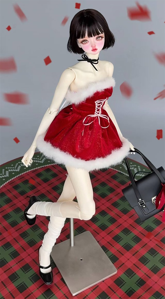 【カカ星球】【1/3】ドール服 ふわふわバニーワンピース(取寄せ)