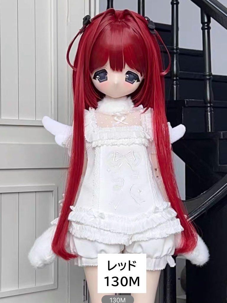 【カカ星球】【6-7,7-8,8.5-9inch】ドールウィッグ ハーフツイン 造形ウィッグ