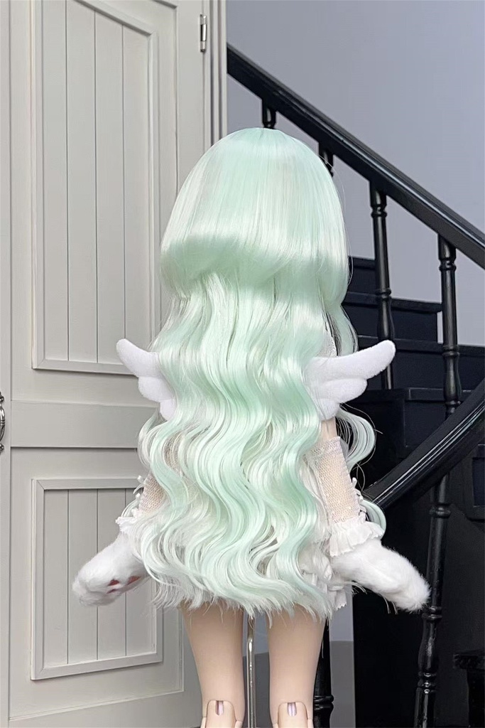 【カカ星球】【8.5-9inch】ドールウィッグ クラゲウェーブ 造形ウィッグ