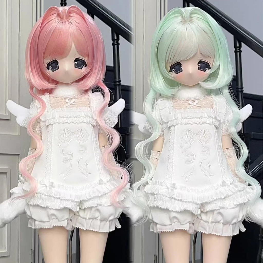 【カカ星球】【8.5-9inch】ドールウィッグ クラゲウェーブ 造形ウィッグ