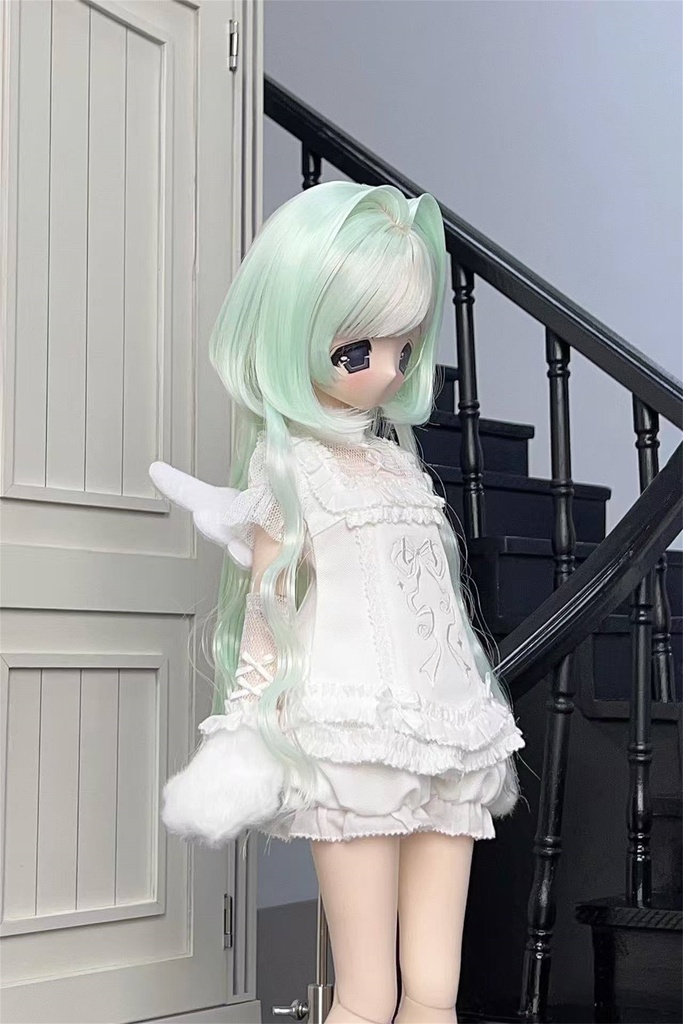 【カカ星球】【8.5-9inch】ドールウィッグ クラゲウェーブ 造形ウィッグ
