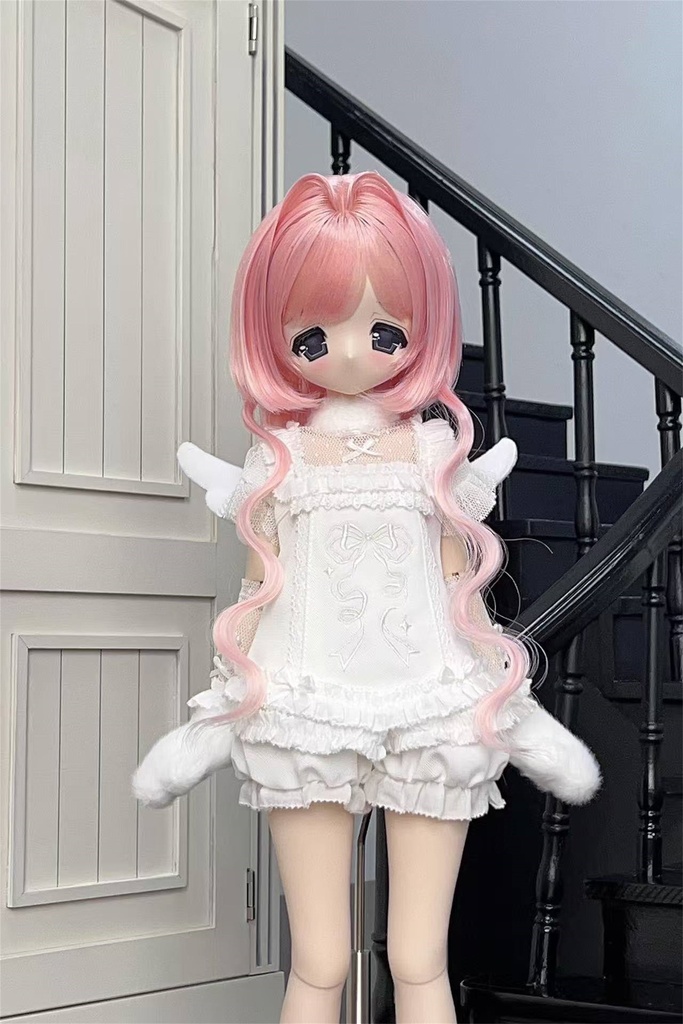 【カカ星球】【8.5-9inch】ドールウィッグ クラゲウェーブ 造形ウィッグ