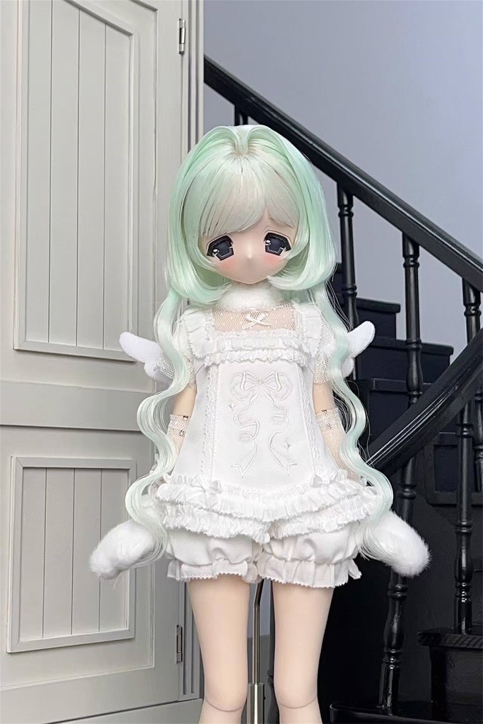 【カカ星球】【8.5-9inch】ドールウィッグ クラゲウェーブ 造形ウィッグ