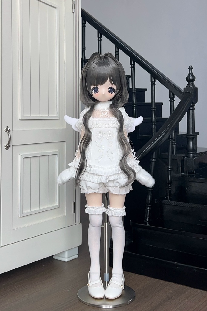 【カカ星球】【8.5-9inch】ドールウィッグ クラゲウェーブ 造形ウィッグ