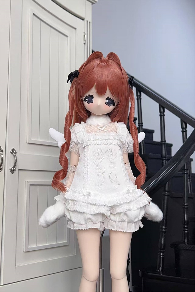 【カカ星球】【8.5-9inch】ドールウィッグ コロネハーフツイン 造形ウィッグ