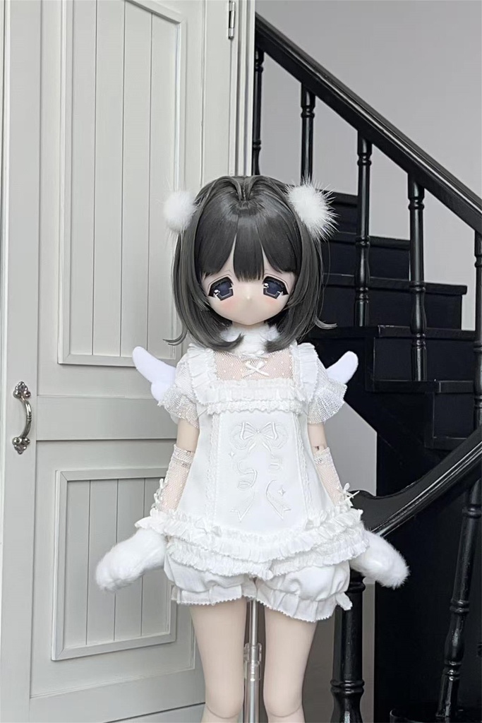 【カカ星球】【8.5-9inch】ドールウィッグ ハネインテークボブ 造形ウィッグ