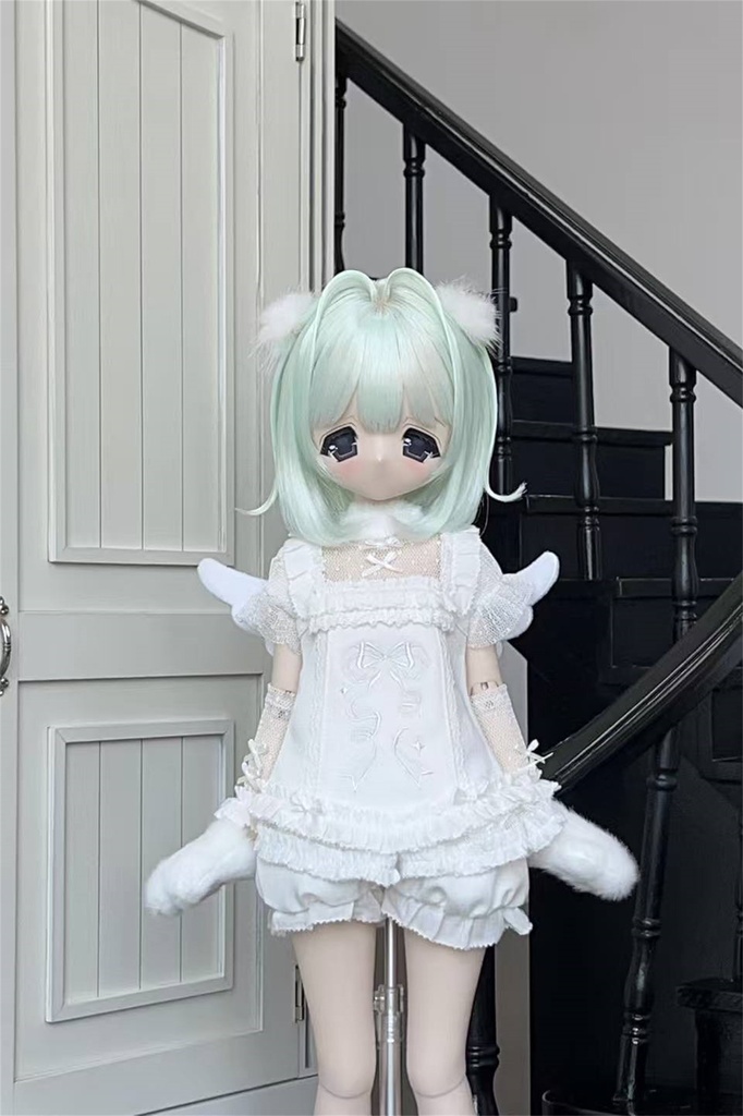 【カカ星球】【8.5-9inch】ドールウィッグ ハネインテークボブ 造形ウィッグ