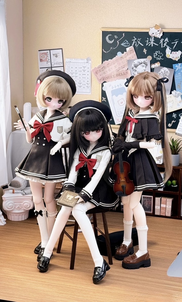 【TinyFox】狐狐学院 -音楽系- 1/4 PEKOボディ フルセット MJD ドール