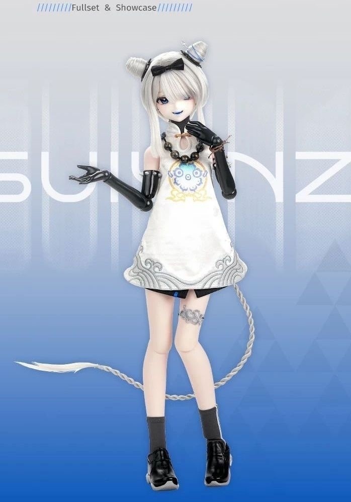 【TinyFox×新月同行】全聯堂-砕銀子 1/4 PEKOボディ フルセット MJD ドール