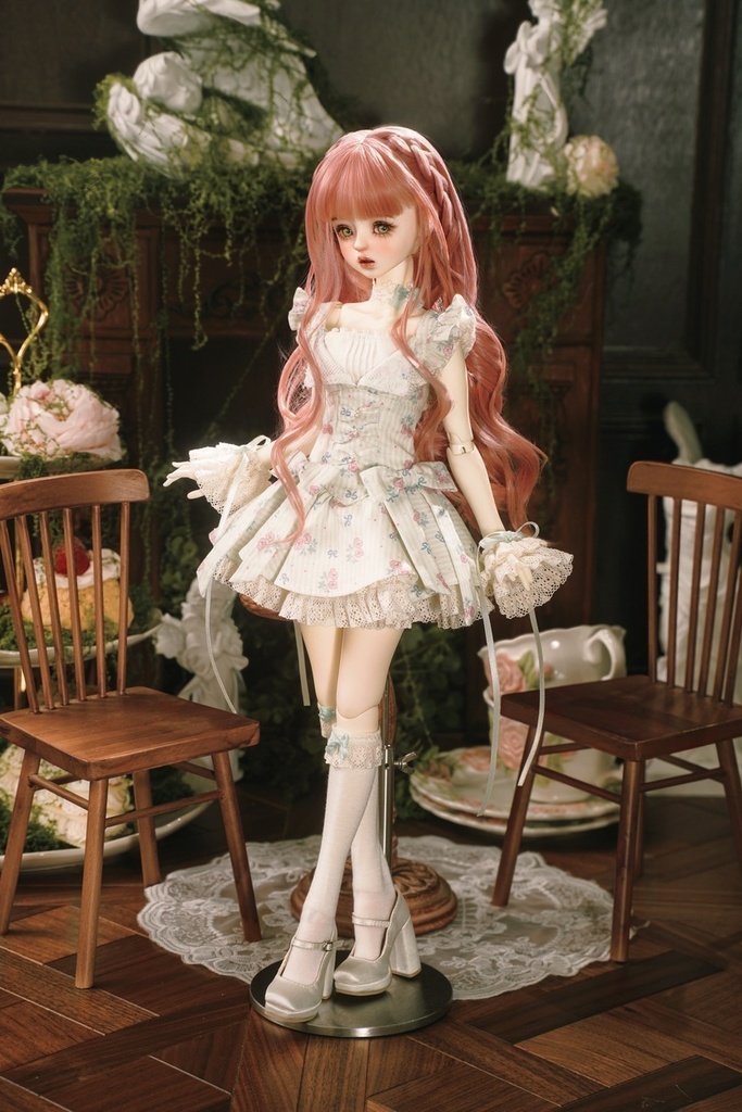 【1/4】※予約※ドール服 ドレスセット「苺苺」