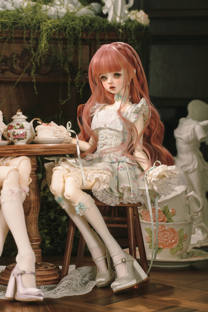 【1/4】※予約※ドール服 ドレスセット「苺苺」