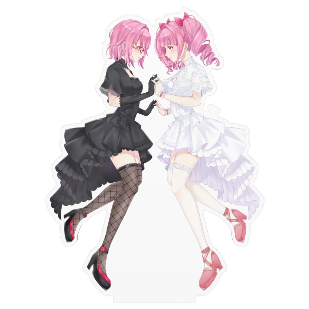 彩小路つばき アクリルスタンド(黒/白ドレス)