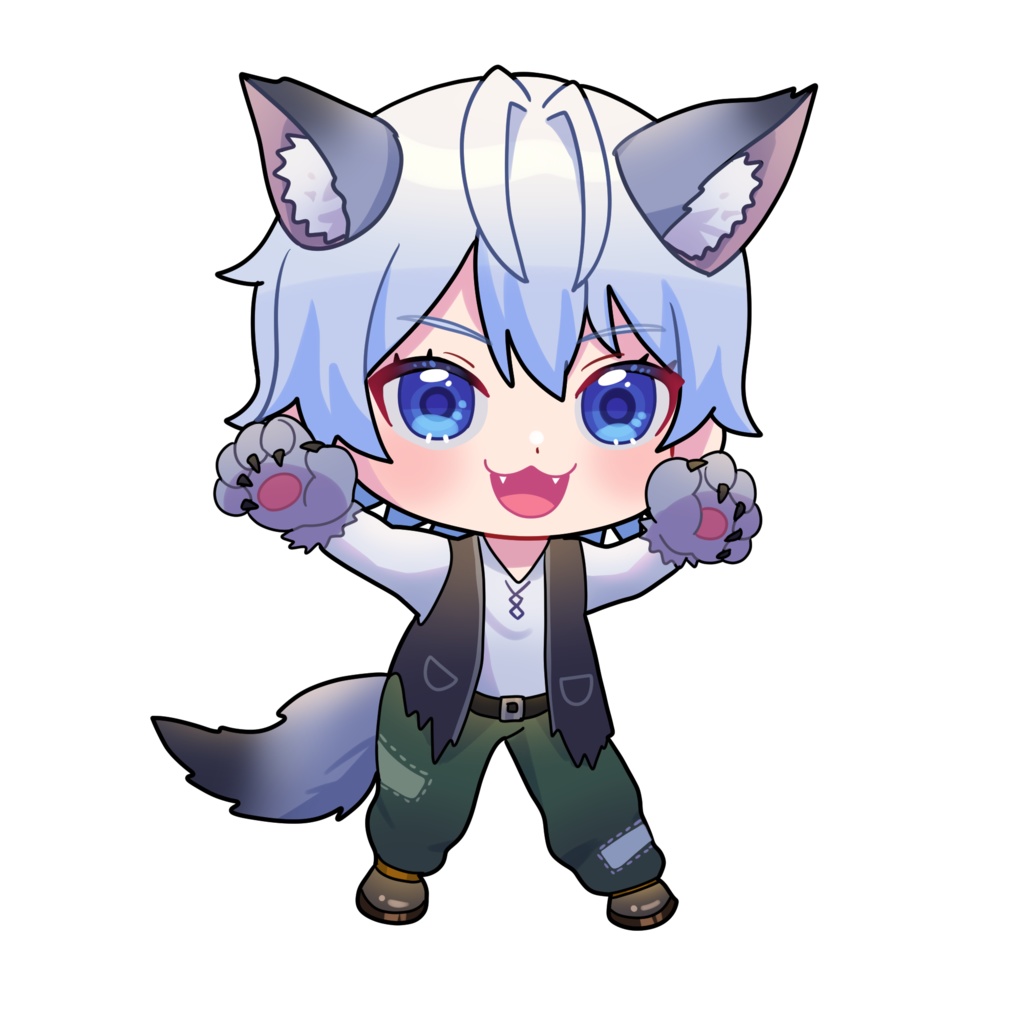 狼男アクリルキーホルダー