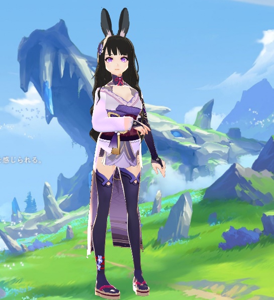 Raiden Shogun Baal full set Genshin Impact Vroid