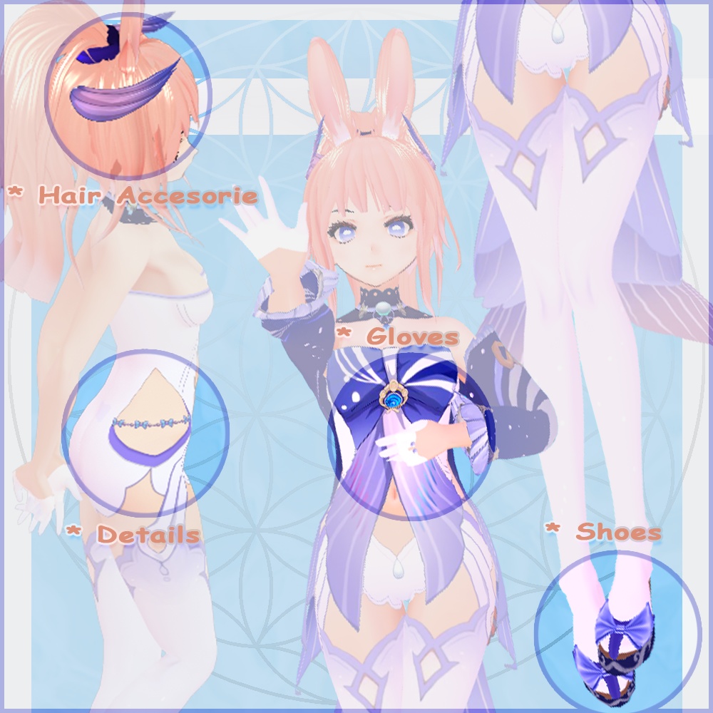 Sangonomiya Kokomi full set Genshin Impact Vroid