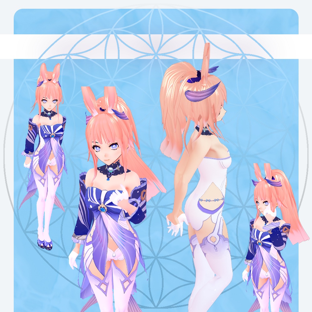 Sangonomiya Kokomi full set Genshin Impact Vroid