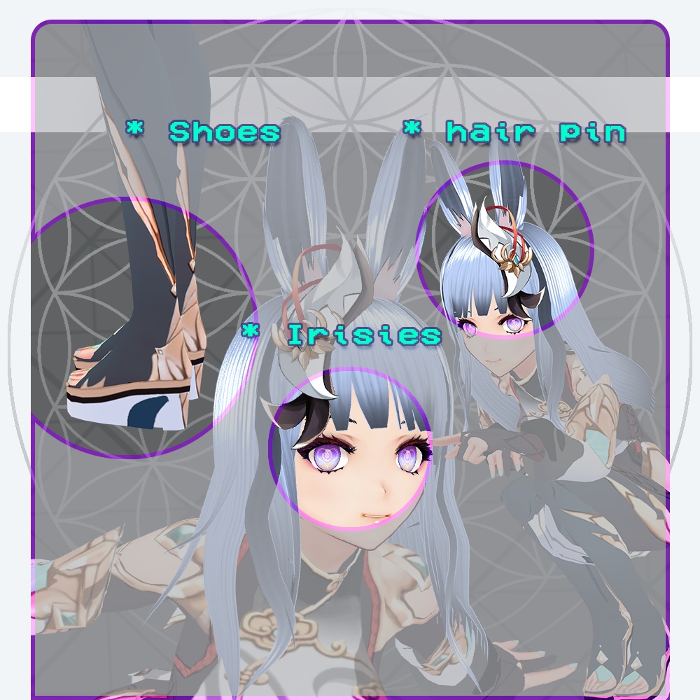 Shenhe full set Genshin Impact Vroid